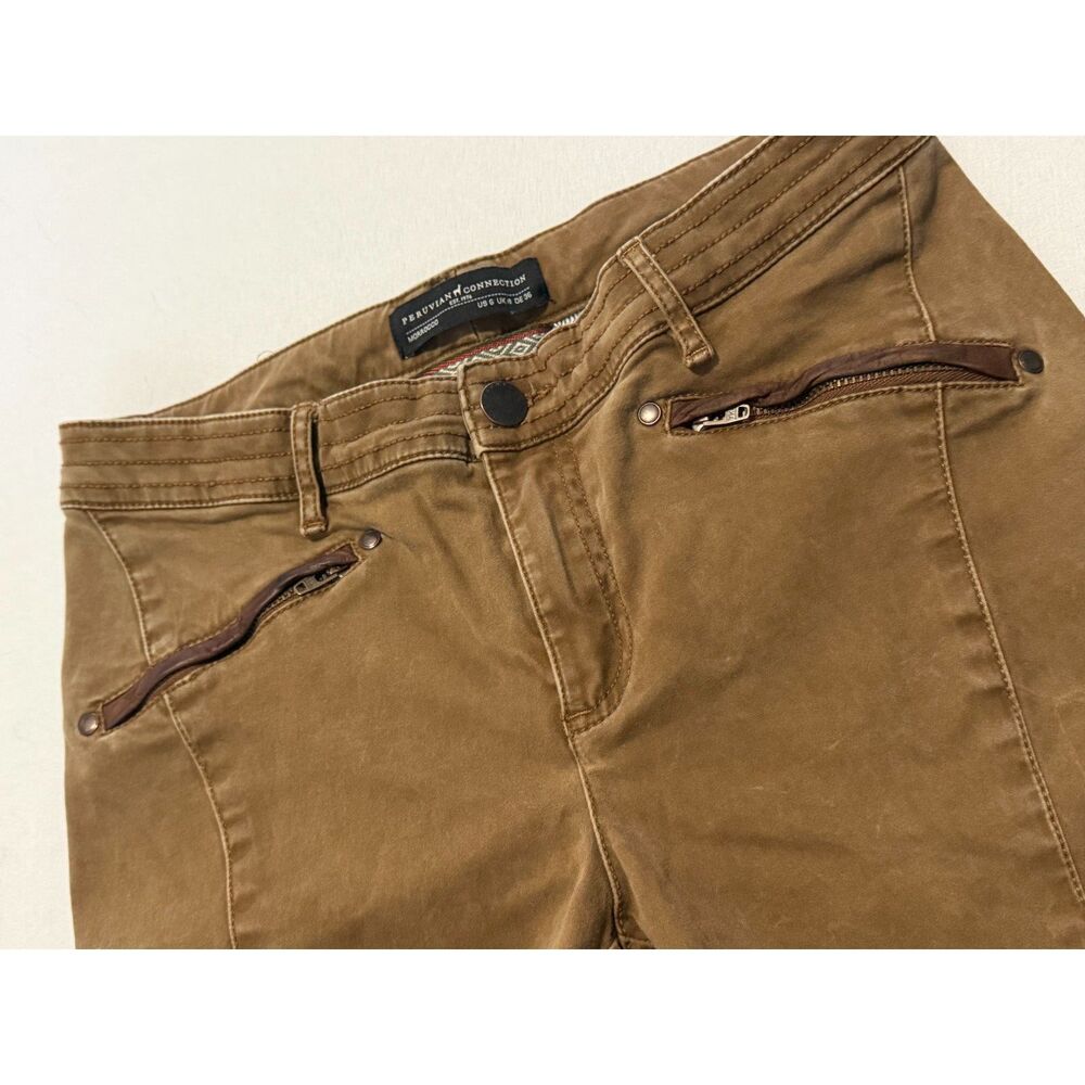 Peruvian Connection Brown Motorcycle Pant | Size 6 - Picture 9 of 9